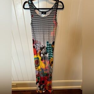 LIBRA L Ladies Women’s Size XS Black White Red & Yellow Long Sleeveless …